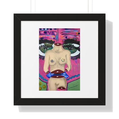 "Play me like a Fool" Framed Horizontal Poster