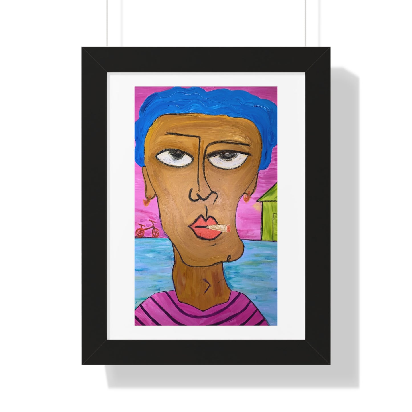 "Bean" Framed Vertical Poster