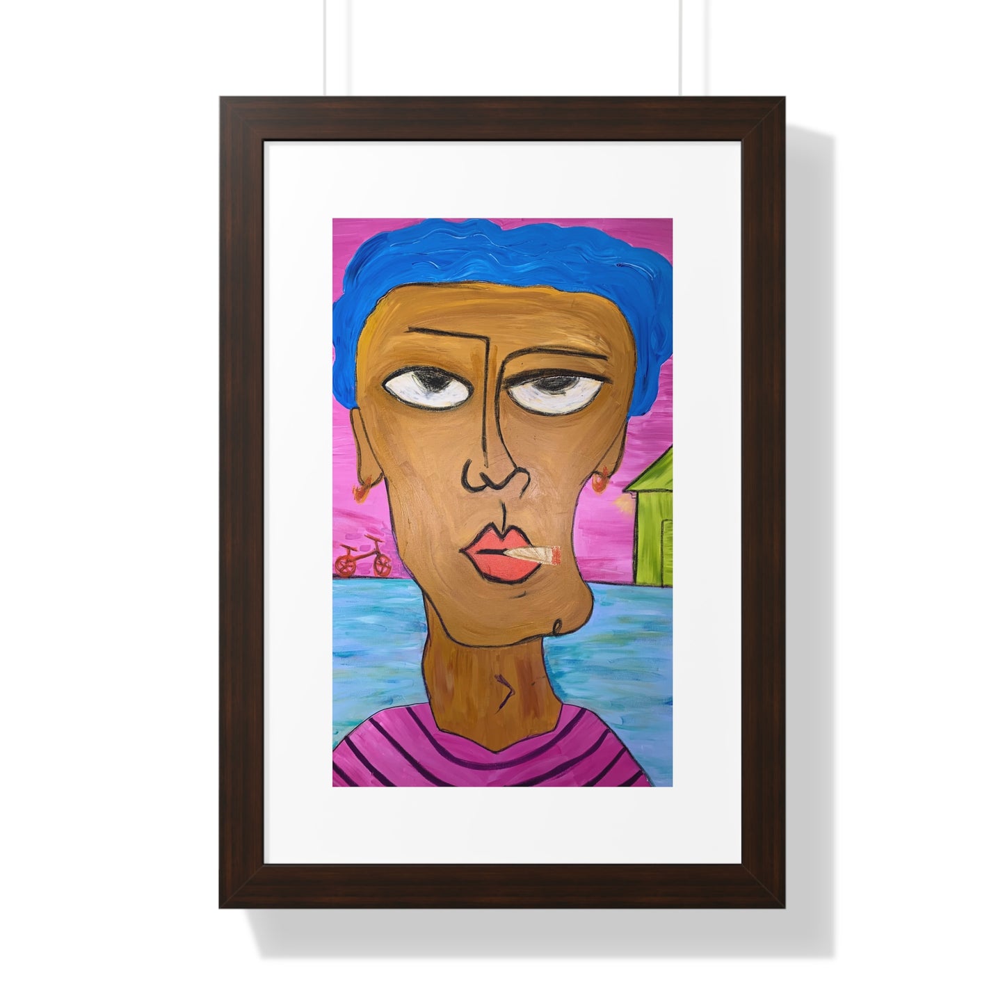 "Bean" Framed Vertical Poster