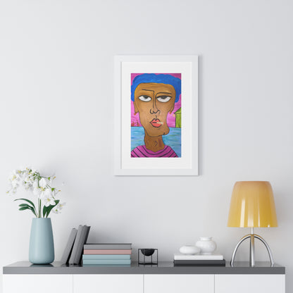 "Bean" Framed Vertical Poster