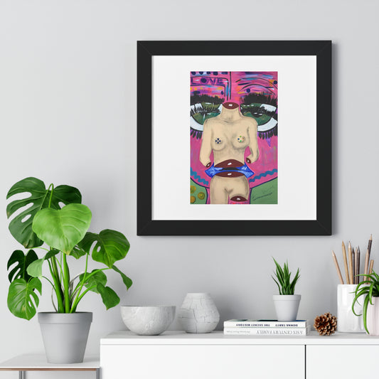 "Play me like a Fool" Framed Horizontal Poster