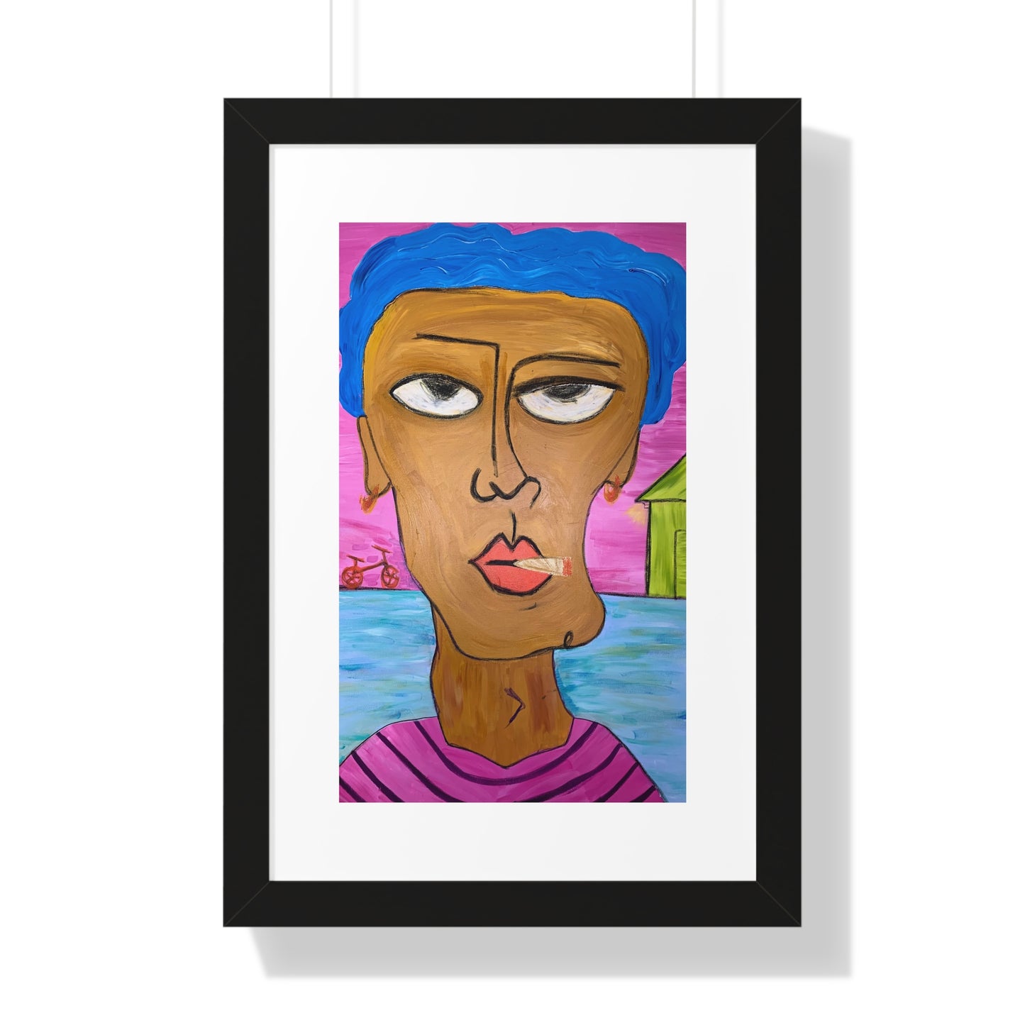 "Bean" Framed Vertical Poster