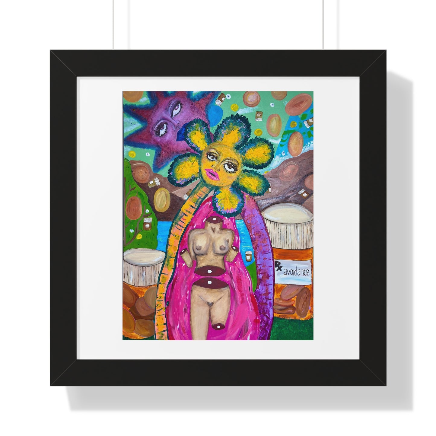 "The World of Avoidance" Framed Horizontal Poster