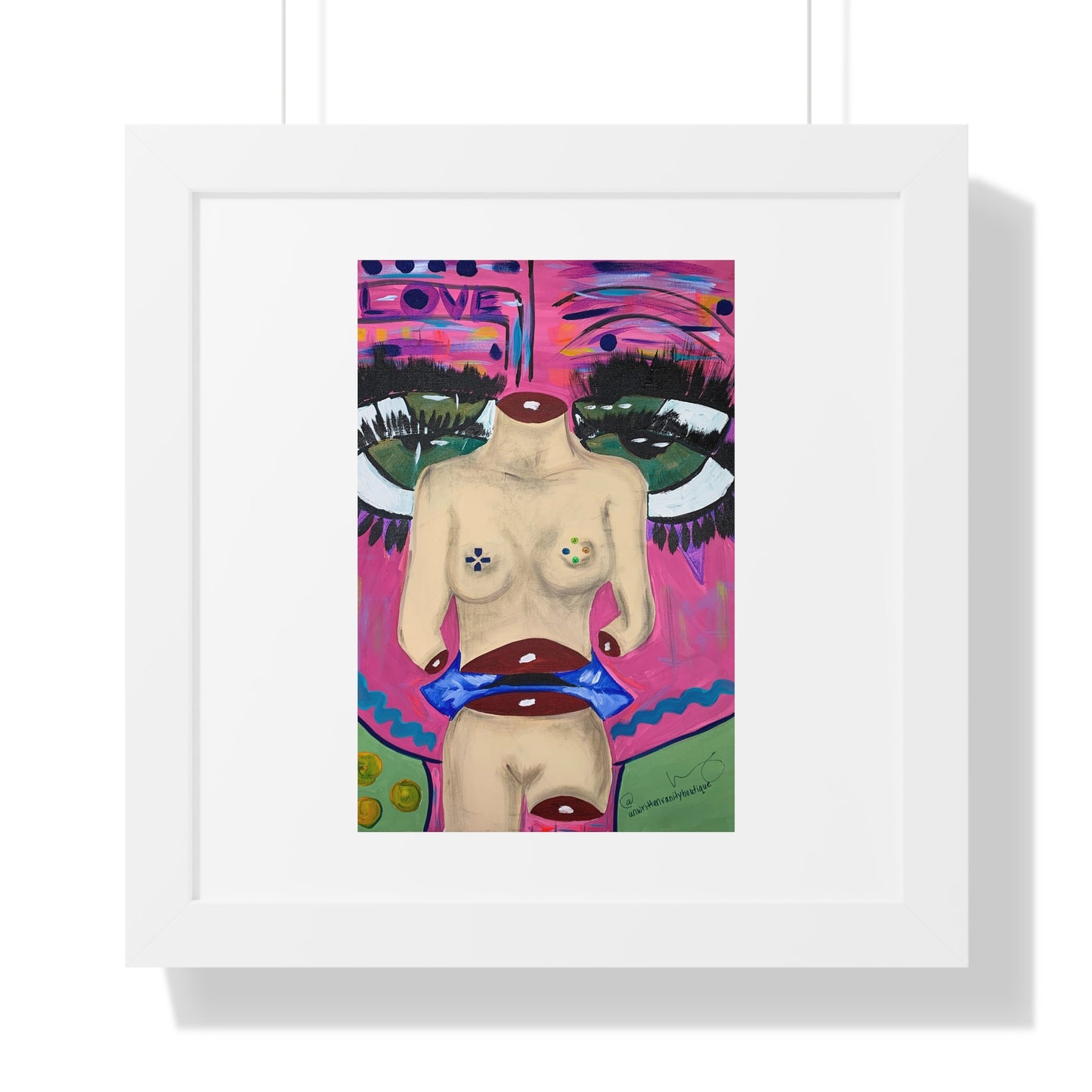 "Play me like a Fool" Framed Horizontal Poster