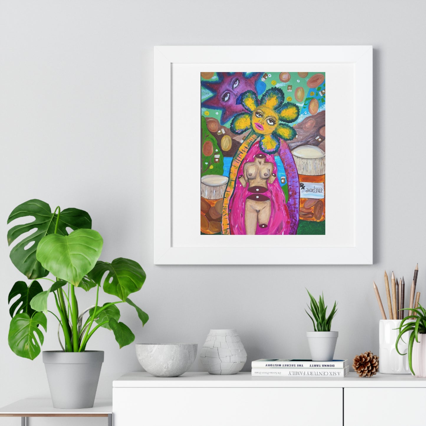 "The World of Avoidance" Framed Horizontal Poster