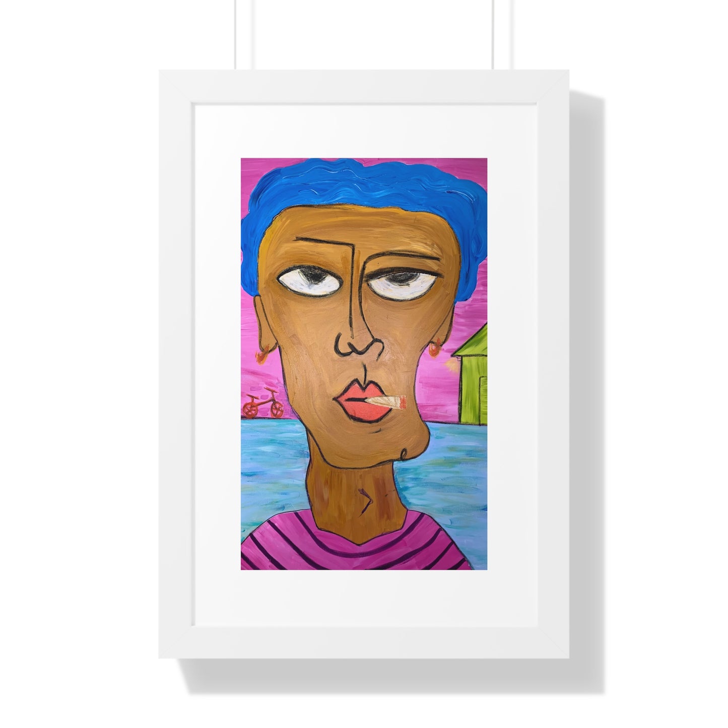 "Bean" Framed Vertical Poster