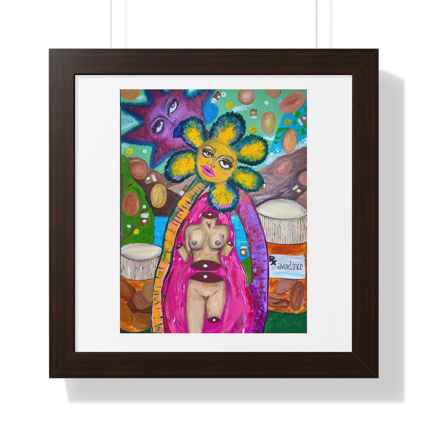 "The World of Avoidance" Framed Horizontal Poster