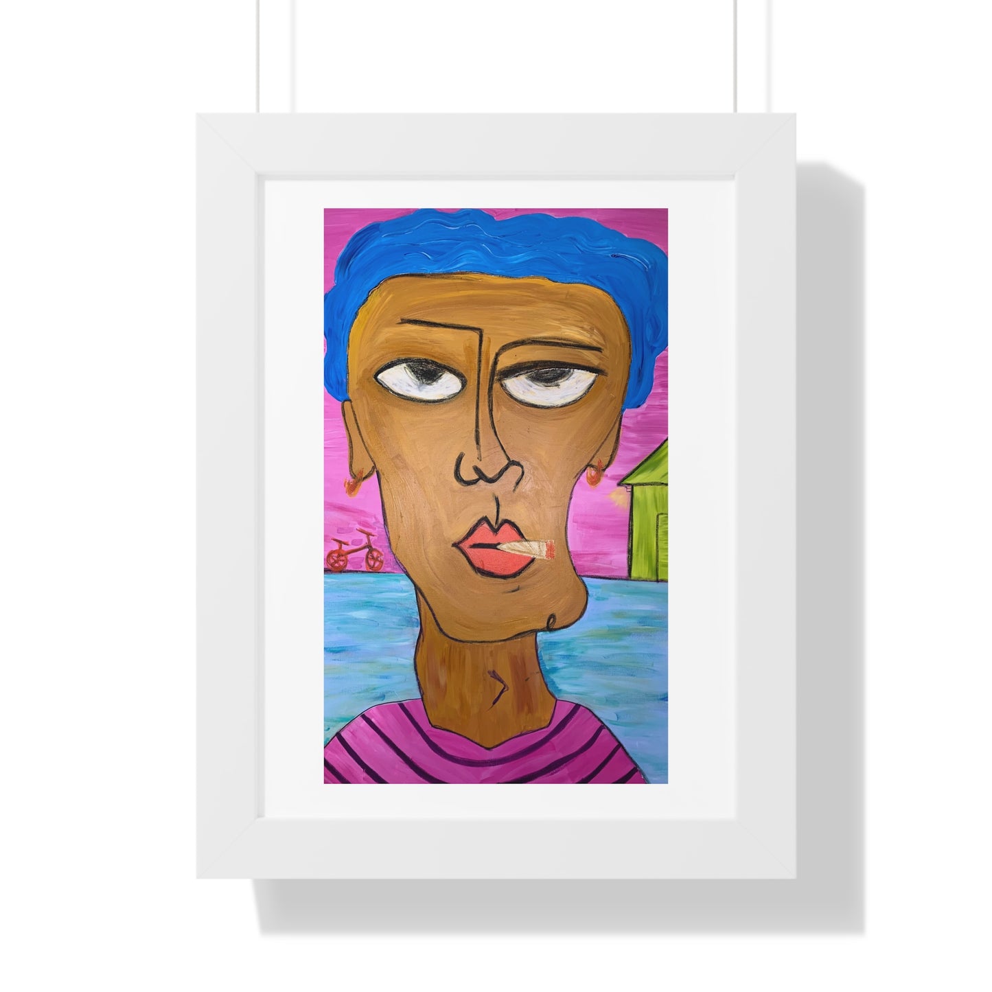 "Bean" Framed Vertical Poster