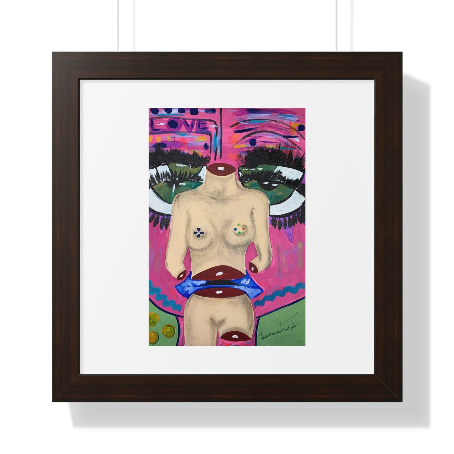 "Play me like a Fool" Framed Horizontal Poster