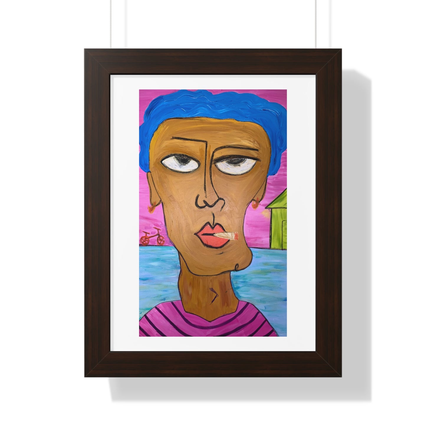 "Bean" Framed Vertical Poster